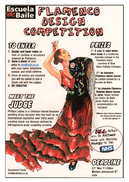 Flamenco Design Competition Poster - Escuela de Baile - London